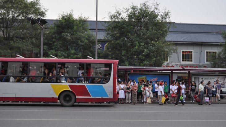 2010 中国横断列車旅と世界遺産巡り 四日目 西安①鐘楼周辺朝の散歩