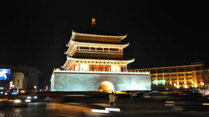 2010 中国横断列車旅と世界遺産巡り 三日目 鄭州・洛陽・西安③洛陽から西安へ